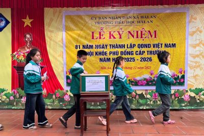 Trường Tiểu học Hải An sôi nổi kỷ niệm 81 năm Ngày thành lập Quân đội Nhân dân Việt Nam gắn với Hội khỏe phù đổng cấp trường năm học 2025-2026